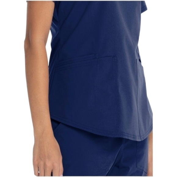 SCRUBSTAR Women's Core‎ Essentials Stretch V-Neck Scrub Top WM01T893 2XL New - Picture 3 of 9